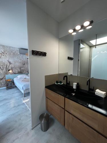 Koupelna v ubytování Villa Scappà Porticcio