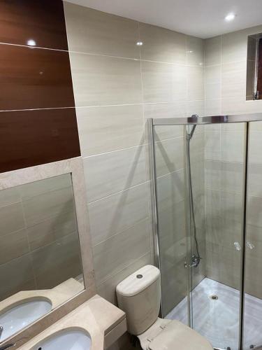 Bilik mandi di Residence Fazenda - Piscina