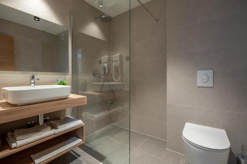 Koupelna v ubytování Hotel Porat