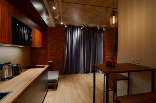 Kuchyň nebo kuchyňský kout v ubytování G-Point Sky Loft