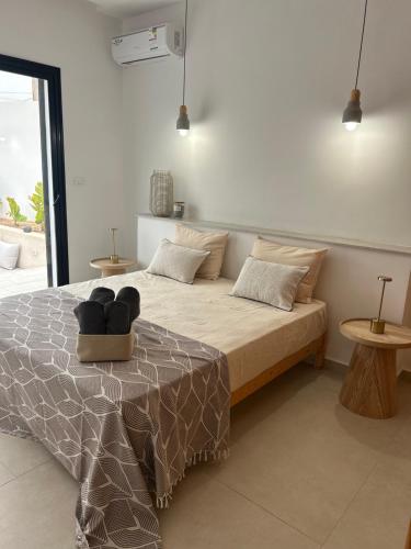 Ένα ή περισσότερα κρεβάτια σε δωμάτιο στο Dar El Salem Villa de Haut Standing