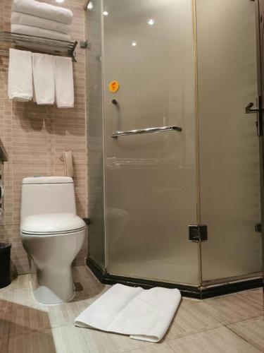 Koupelna v ubytování Dengfeng Chanwu Hotel