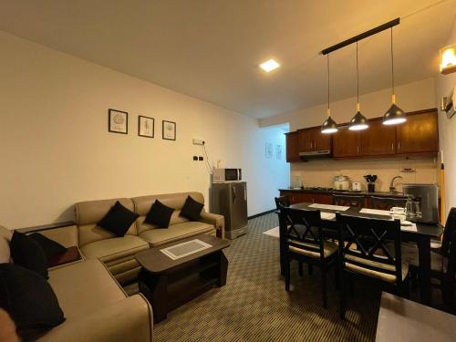Kuchyň nebo kuchyňský kout v ubytování Breeze Holiday Apartment