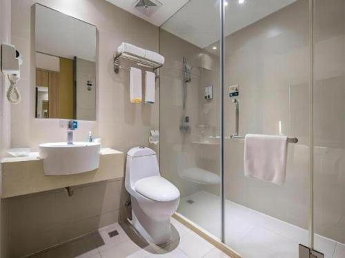 Koupelna v ubytování City Comfort Inn Zhanjiang Middle Renmin Avenue Dingsheng Square