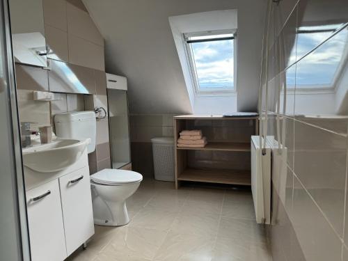 Koupelna v ubytování Apartments Zupan