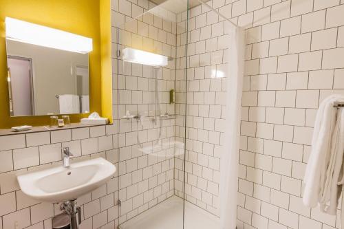 Koupelna v ubytování Hotel ZwiBack
