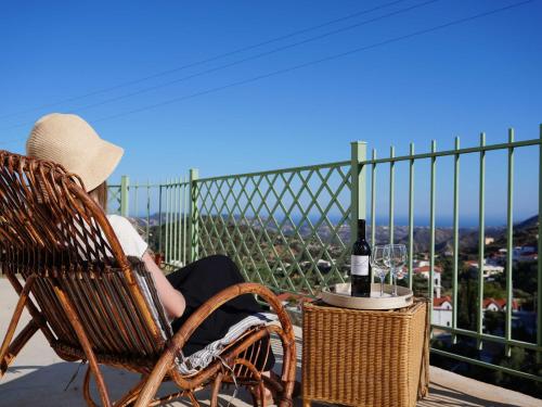 Balkón nebo terasa v ubytování Thetidas Villa - Panoramic Village View