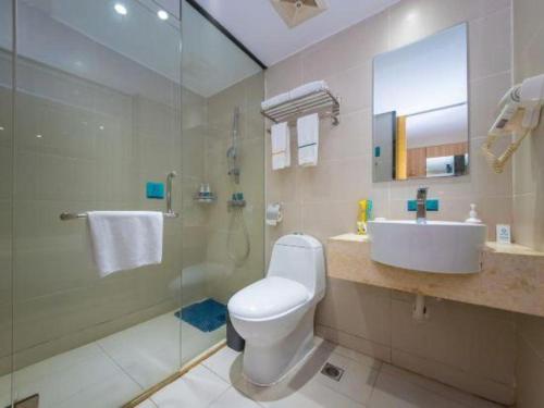Koupelna v ubytování City Comfort Inn Yangjiang Baili Plaza Mojiang Road
