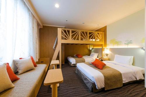 Giường trong phòng chung tại Kichijoji Dai-ichi Hotel, Tokyo