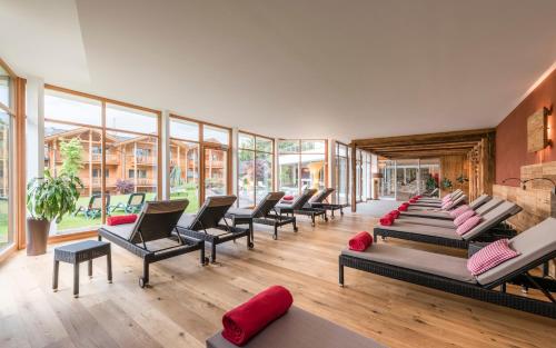 Coin salon dans l'établissement Hotel Gasserhof