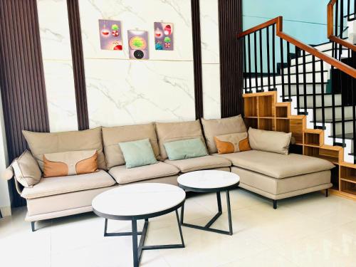 Et opholdsområde på Sunrise Homestay