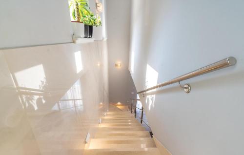 a staircase in a building with a potted plant at Awesome Home In Blato in Blato