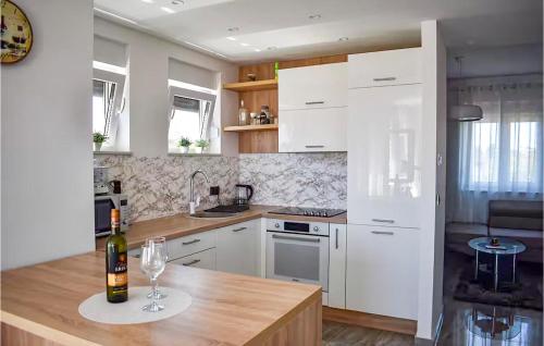 Η κουζίνα ή μικρή κουζίνα στο Nice Apartment In Vir With Wifi