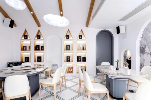 Khu vực ghế ngồi tại Dandi Seaview Resort Villas, Dali