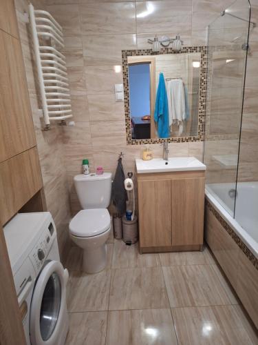 Ένα μπάνιο στο Apartament Kaczmarka PARK