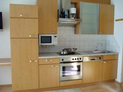 Dapur atau dapur kecil di Am Zwölferkogel Appartements