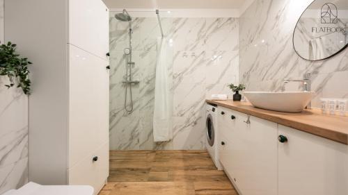 Koupelna v ubytování Jantar Resort Flatbook - Wynajem Apartamentów nad Morzem