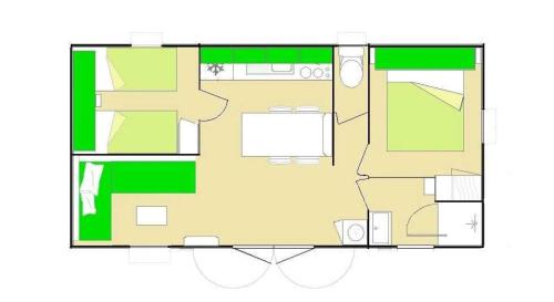 Κάτοψη του Camping 3 étoiles - Piscine - ccbaddh