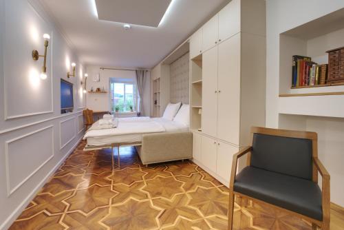 Ένα ή περισσότερα κρεβάτια σε δωμάτιο στο Apartment Econte near old town