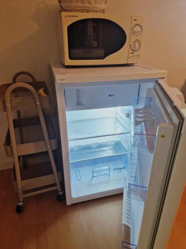 Kuchyň nebo kuchyňský kout v ubytování Ferienwohnung Lug