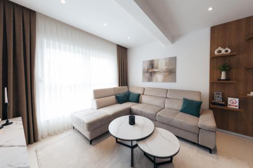Χώρος καθιστικού στο Apartman Pinjuh