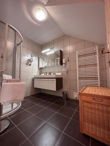 Koupelna v ubytování Gasthof-Pension Waldfriede