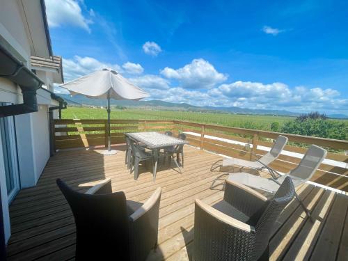 Balkoni atau teres di Envolée des rêves - Terrasse - Parking privé