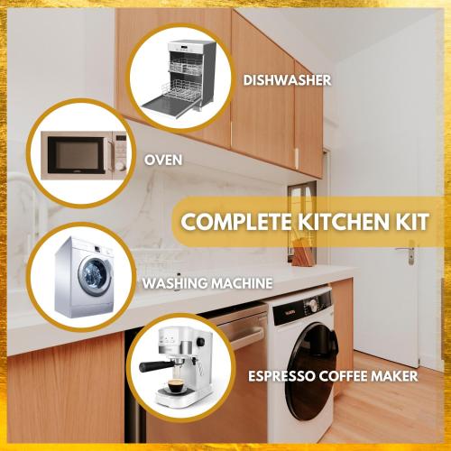 un collage de photos d'une cuisine avec différents appareils dans l'établissement FREE Parking - Self Checkin - WIFI - Terrasse - LA MAISON COCO by SUPERBORDEAUX, à Bordeaux