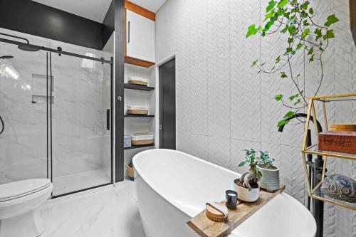 Ένα μπάνιο στο Chalet moderne et chaleureux