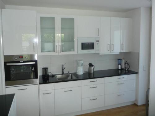 Η κουζίνα ή μικρή κουζίνα στο 4 Ferienwohnung Franziska