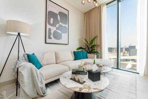 Calming 1BR Sobha Hartland 10 mins to Dubai Mall by Vibel