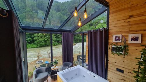 Zahrada ubytování Lavender Tiny House