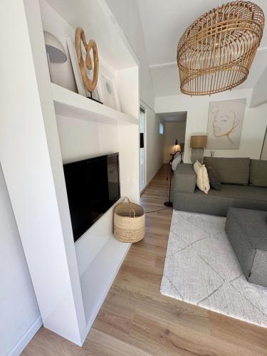 Χώρος καθιστικού στο Duinstudio Bergen