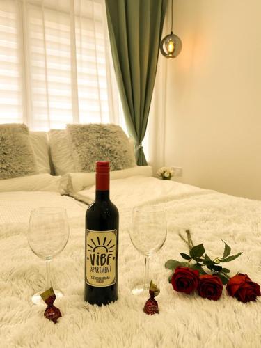 Nápoje v ubytování VIBE S31 Apartman ,AC,Free Parking