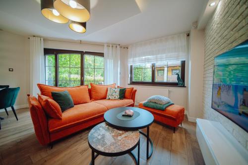 Dolina Wikingów-apartament typu Suite Deluxe z 16 m tarasem w ogrodzie, miejscem w garażu i dostępem do strefy Wellness