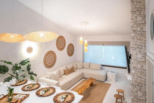 Χώρος καθιστικού στο Sani Elite Villa in Halkidiki