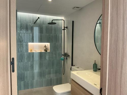 Bilik mandi di Apartamento Naos