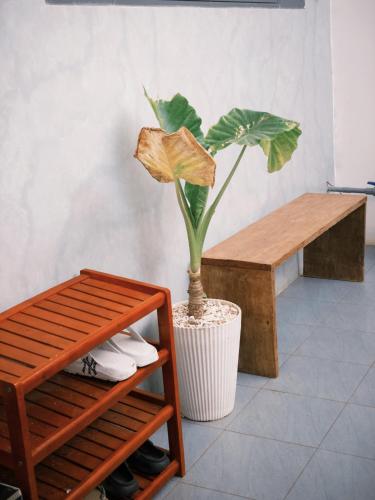 Χώρος καθιστικού στο Bơ House- Đảo Phú Quý