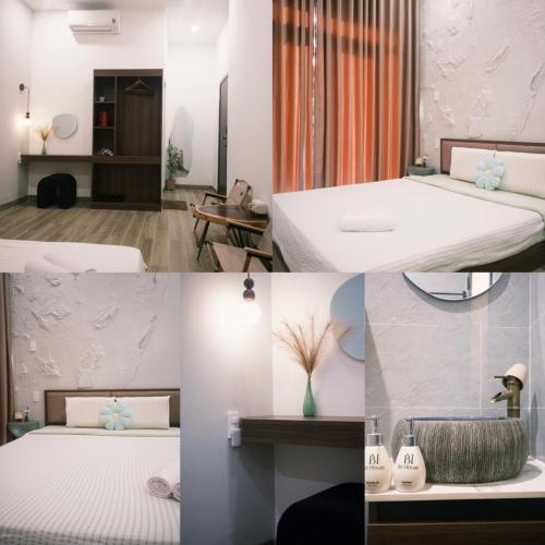 Ένα ή περισσότερα κρεβάτια σε δωμάτιο στο Bơ House- Đảo Phú Quý