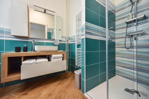 Koupelna v ubytování Lingotto Rooms