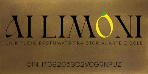 Ein Zertifikat, Auszeichnung, Logo oder anderes Dokument, das in der Unterkunft Ai Limoni ausgestellt ist