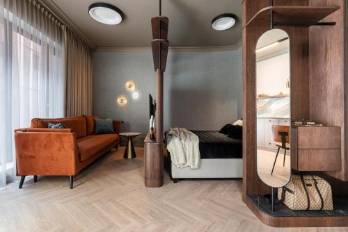 Posedenie v ubytovaní Lavoo Boutique Apartments