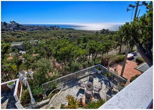 an overhead view of a balcony of a house at Casa Coventry in Cambria