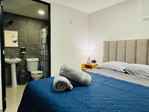 Koupelna v ubytování Casa Jacaranda Business Lodge 7 Suites Cowork Terrace