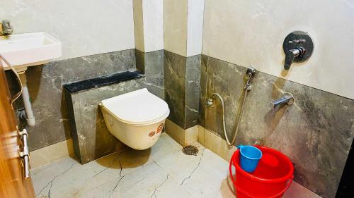 Koupelna v ubytování Hotel Tanish