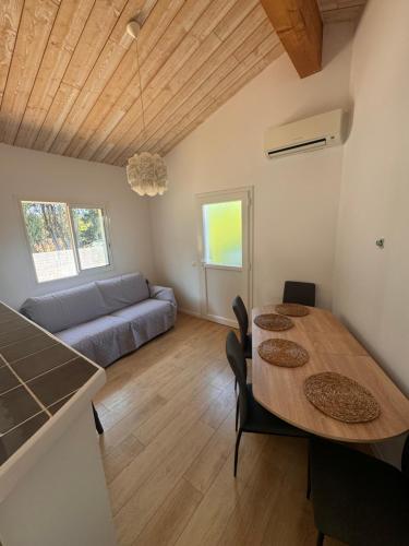 Χώρος καθιστικού στο Maison au calme proche de la plage