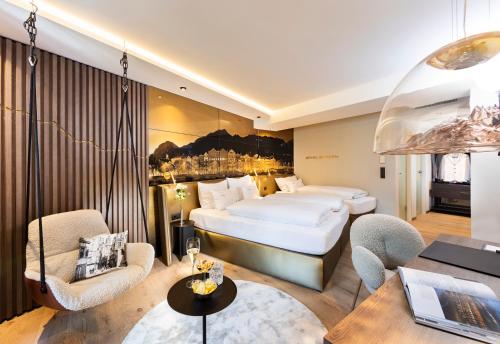 Katil atau katil-katil dalam bilik di Hotel Innsbruck