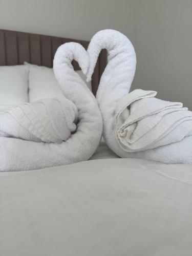 Postel nebo postele na pokoji v ubytování Appartement Niesenblick