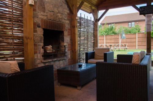 Χώρος καθιστικού στο Crossways Inn and Bed and Breakfast