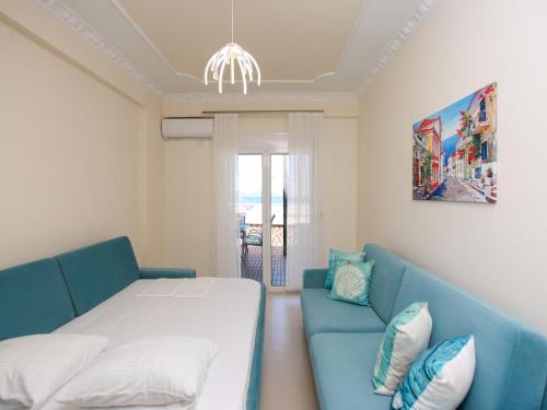 Postel nebo postele na pokoji v ubytování Apartment by Old Beach Vlore